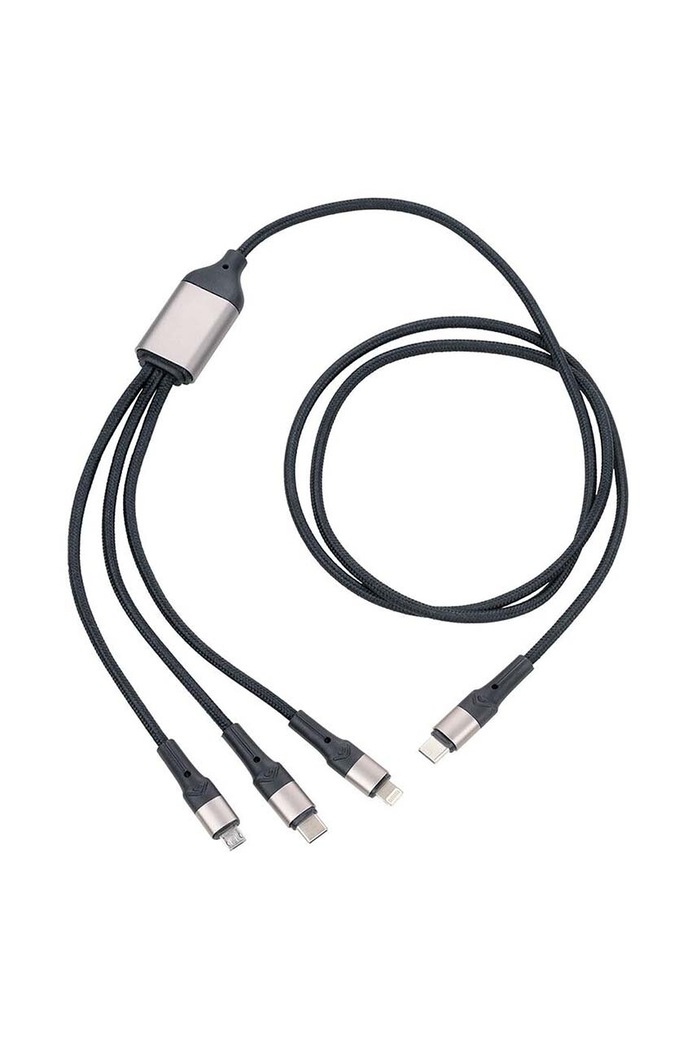 Nabíjací kábel TROIKA Dreizac Pro 3 w 1 viacfarebná TRCBL40.BK