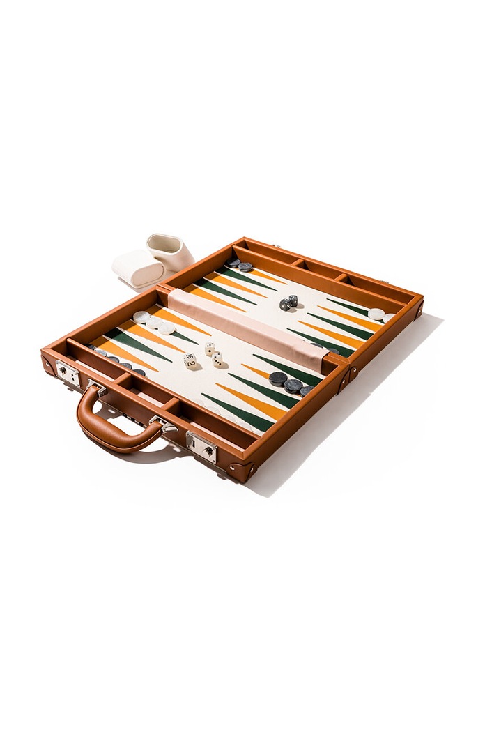 Business & Pleasure Co. társasjáték Backgammon Set fehér BPA.BGM.ANT.WHT