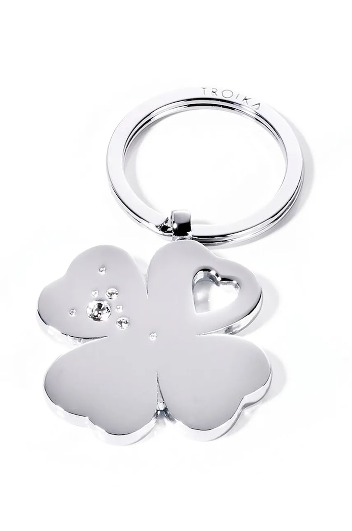 TROIKA breloc Girls Best Friends Clover gri TRKR9.30.CH