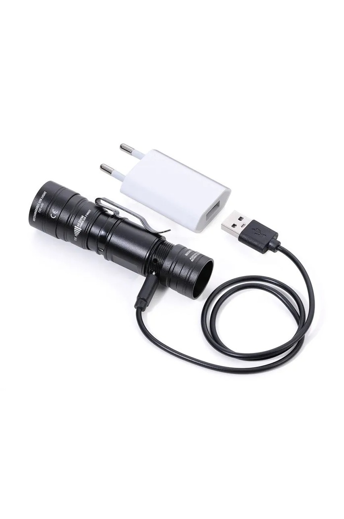 Lanternă cu clips Eco Beam Troika TRTOR52.BK negru