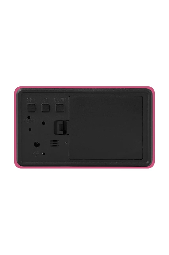 Dnevna soba in spalnica Budilka Karlsson Spry Tube LED KA5983BP roza