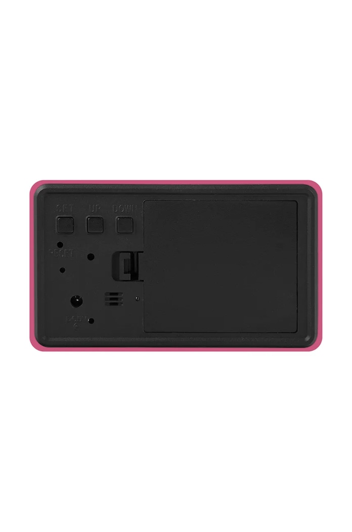 Dnevna soba in spalnica Budilka Karlsson Spry Tube LED KA5983BP roza
