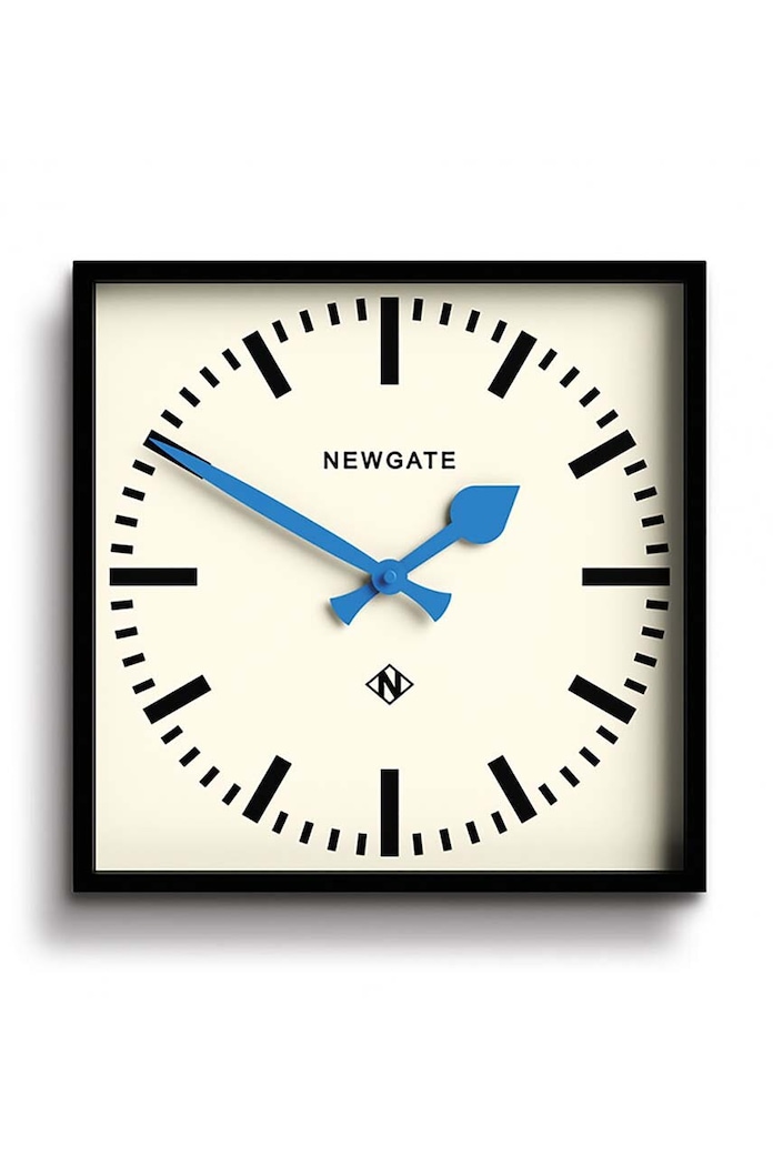 Стенен часовник Newgate Number 5 Wall Clock син KB1188NUMFIV390KICE