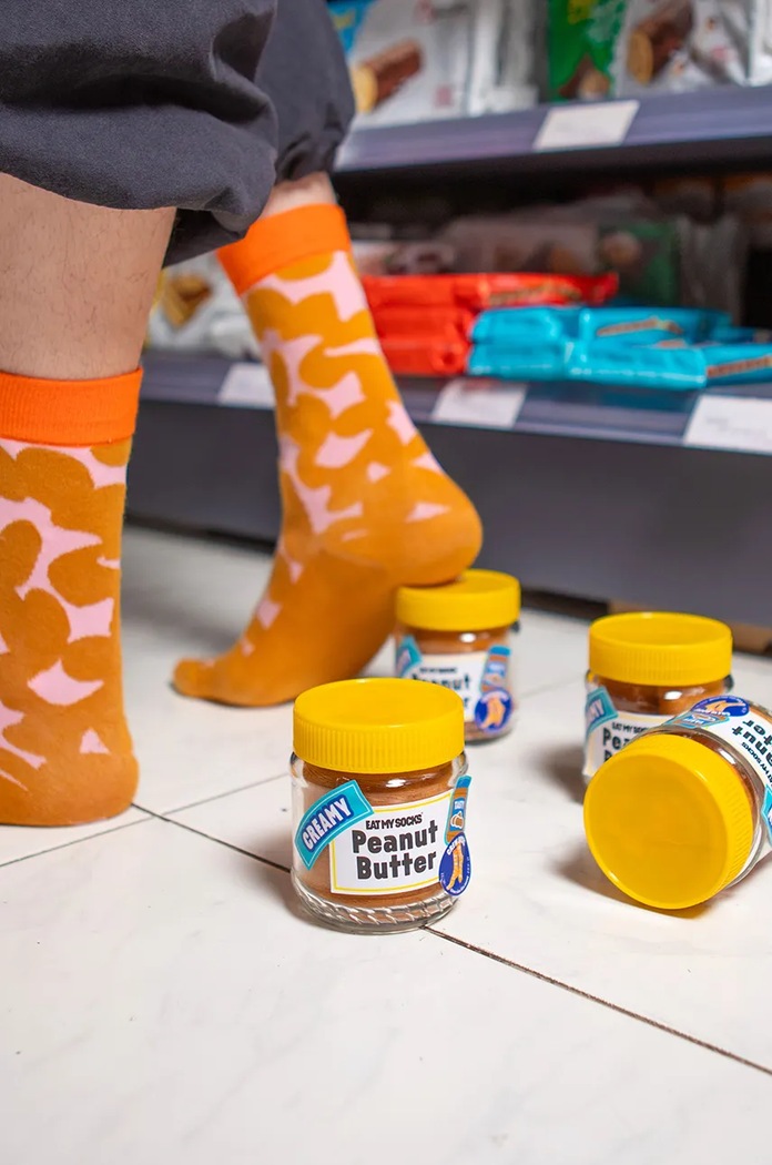 Ponožky Eat My Socks Peanut Butter viacfarebná EMSNOCPEBU