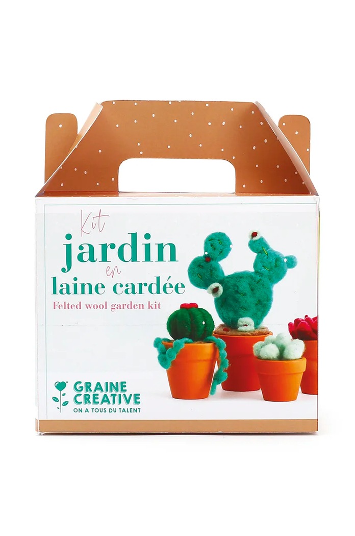DIY sada - vlněná hračka Graine Creative Laine Cardee Jardin vícebarevná 420235