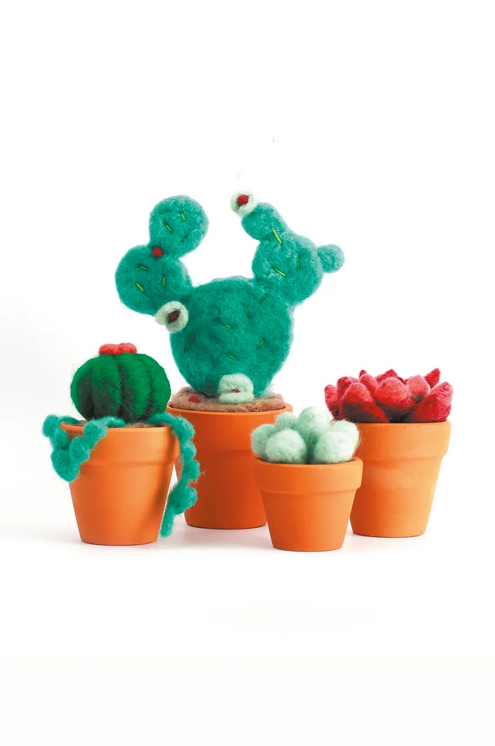 DIY sada - vlněná hračka Graine Creative Laine Cardee Jardin 420235 vícebarevná AA00