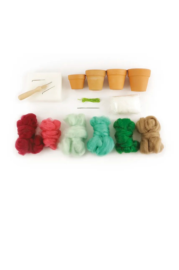 Lifestyle DIY sada - vlněná hračka Graine Creative Laine Cardee Jardin 420235 vícebarevná