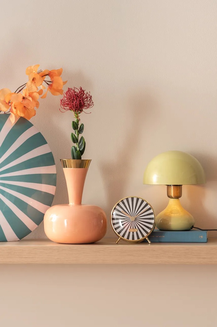 Budík Karlsson Candy Swirl KA6008BK viacfarebná