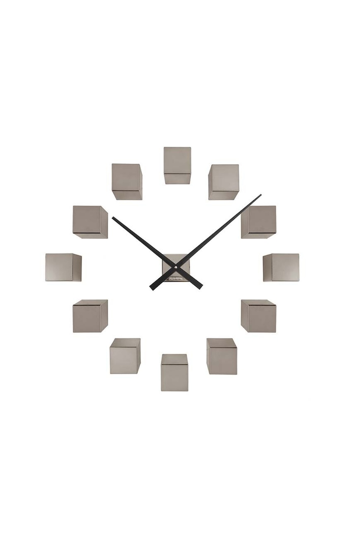 Zidni sat Karlsson DIY Cubic Metallic šarena KA5974GY