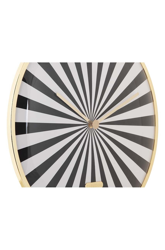 Dnevni boravak i spavaća soba Zidni sat Karlsson Candy Swirl Dome KA6007BK šarena