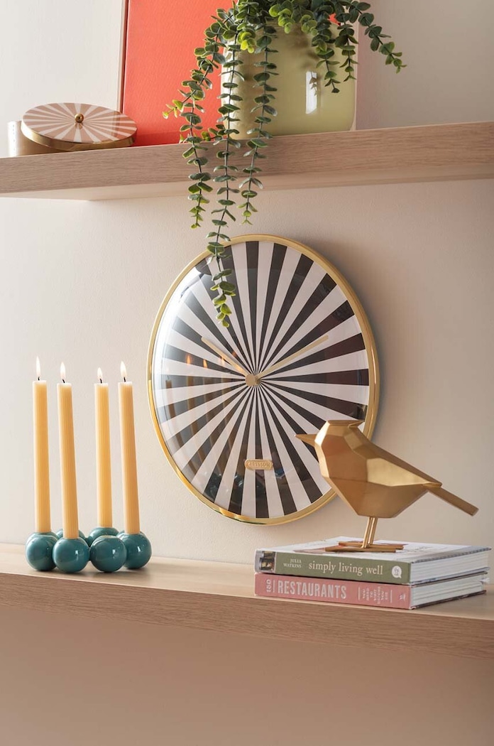Zidni sat Karlsson Candy Swirl Dome šarena KA6007BK
