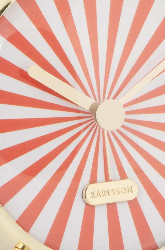 Dnevni boravak i spavaća soba Budilica Karlsson Candy Swirl KA6008OR šarena