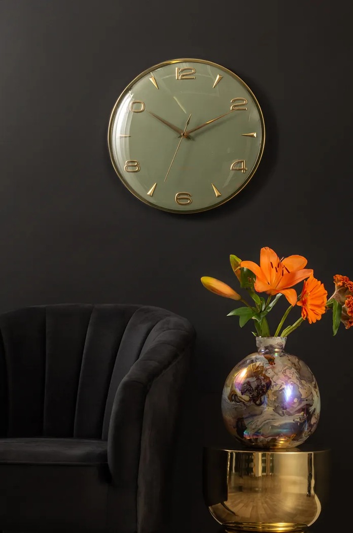 Obývacia izba a spálňa Nástenné hodiny Karlsson Sienna Glow KA6017GR viacfarebná