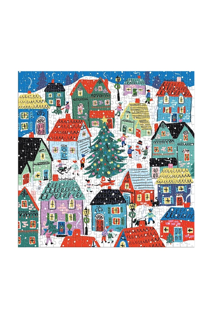 Παζλ Galison Christmas In the Village 500 elementów 60219. πολύχρωμο AA00