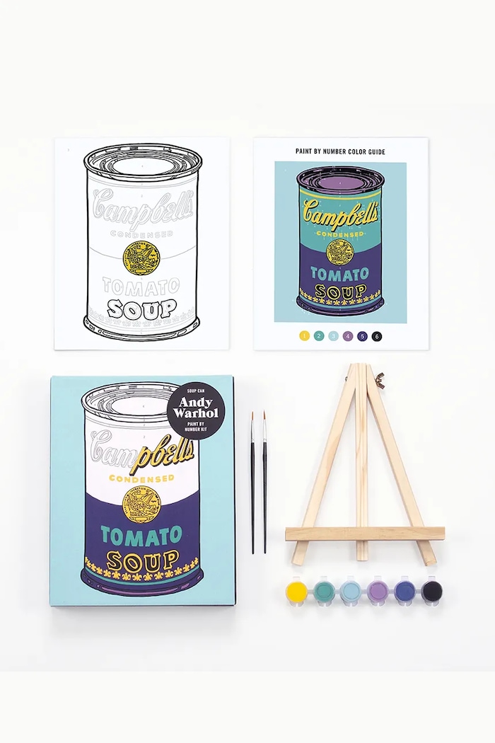 Sada na malování podle čísel Galison Andy Warhol Soup Can 60524 vícebarevná AA00