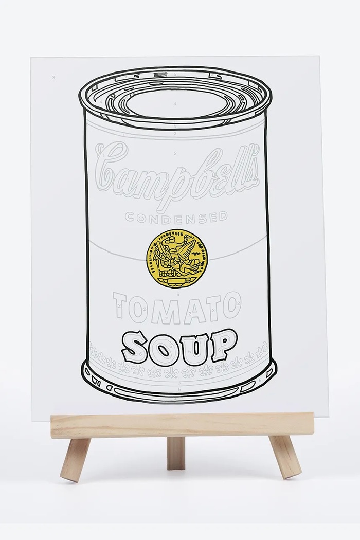 Sada na malování podle čísel Galison Andy Warhol Soup Can vícebarevná 60524