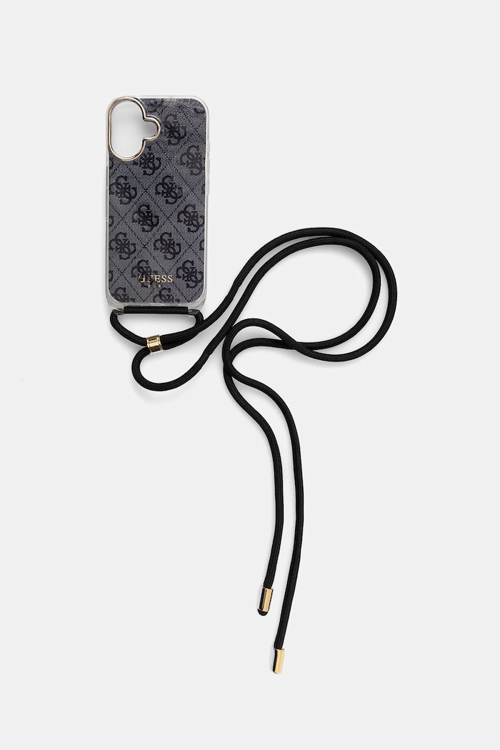 Puzdro na mobil Guess iPhone 16 na mobil čierna GUHCP16SHC4SEK