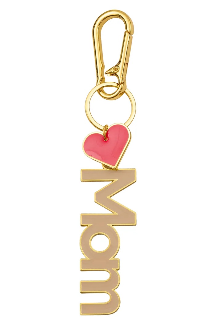 Design Letters Breloc Key ring & Bag tag multicolor 30302001BEIGEMOM