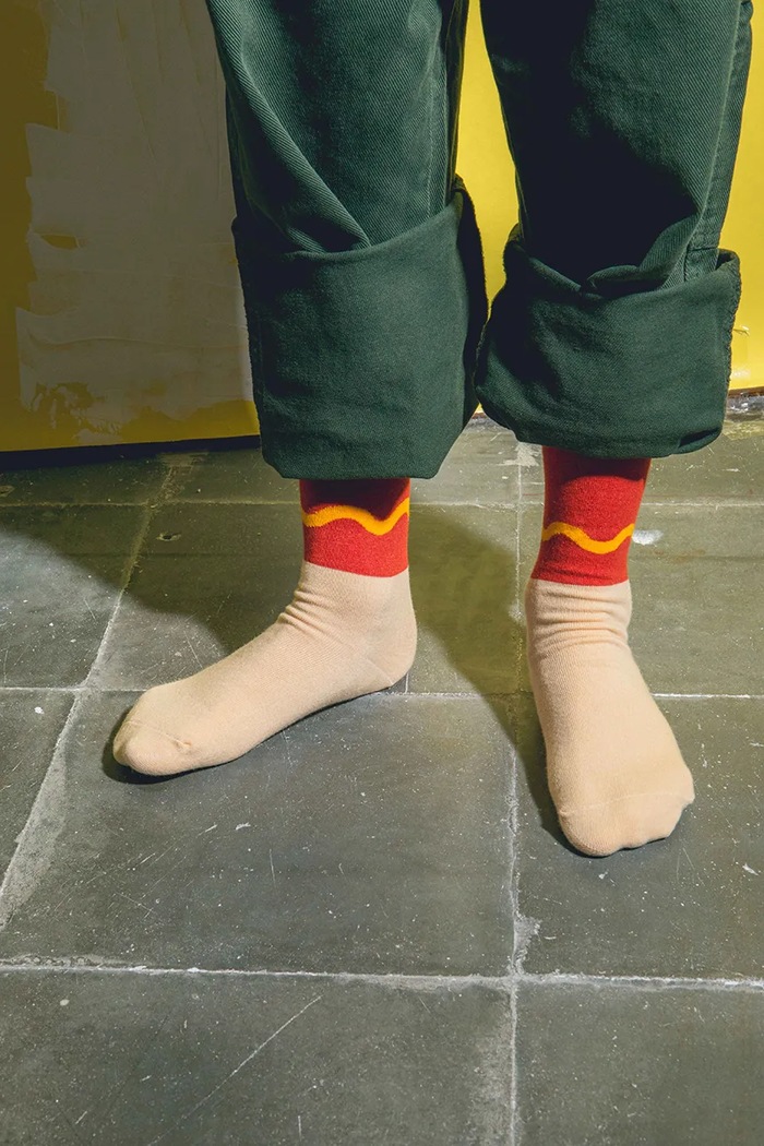Fete Eat My Socks sosete copii Hot Dog Kids EMSKIDHOT multicolor