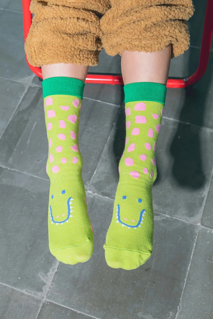 DÍVKA Dětské ponožky Eat My Socks Hungry Crocodile Kids EMSKIDCRO vícebarevná