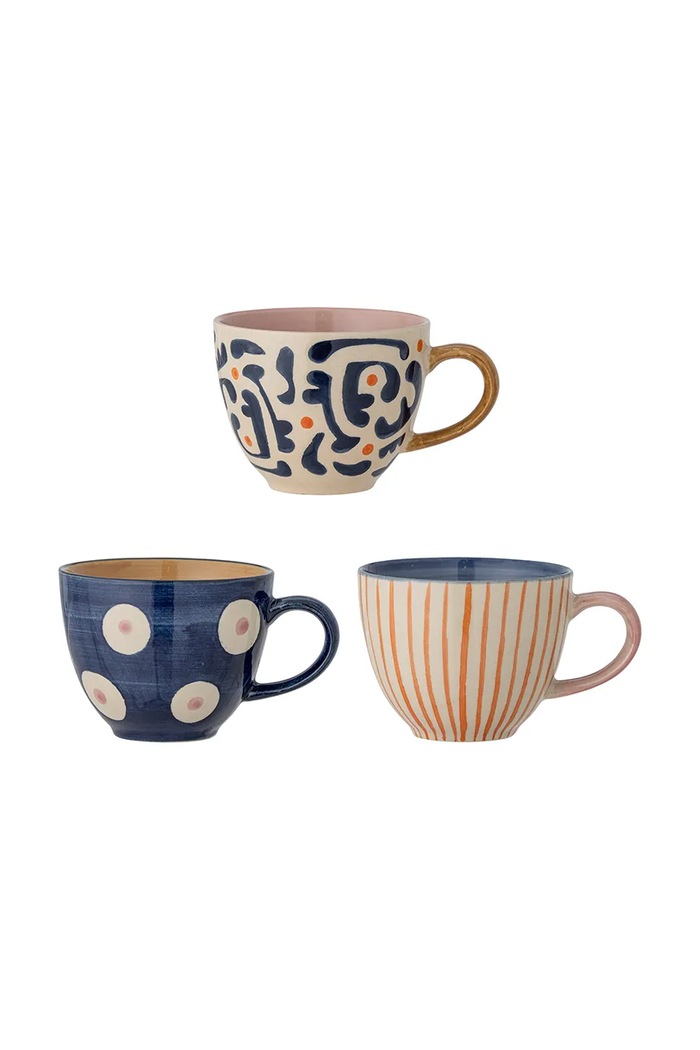 Bloomingville zestaw kubków Eviaya 290 ml 3-pack multicolor 82062632