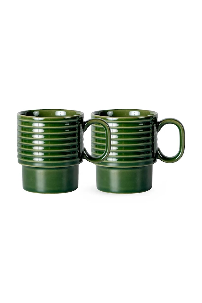 Sagaform set căni Coffee & More 300 ml 2-pack verde 5018370