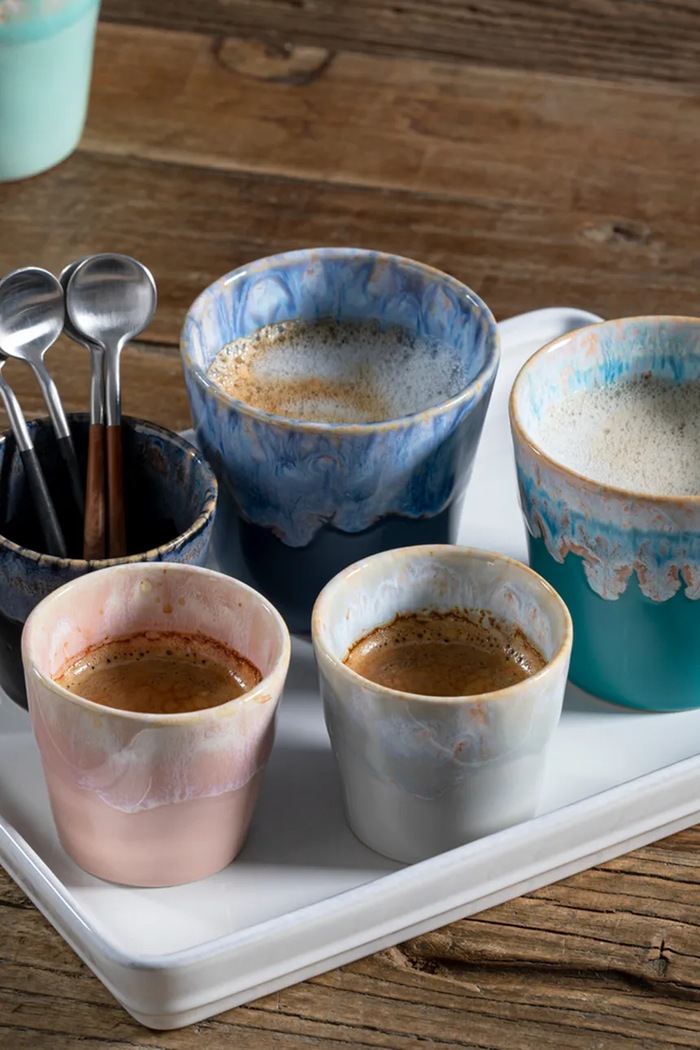 Bucătărie și bar Costa Nova set de cești espresso Lungo 190 ml 6-pack LSC081.TRQ.SET6 multicolor