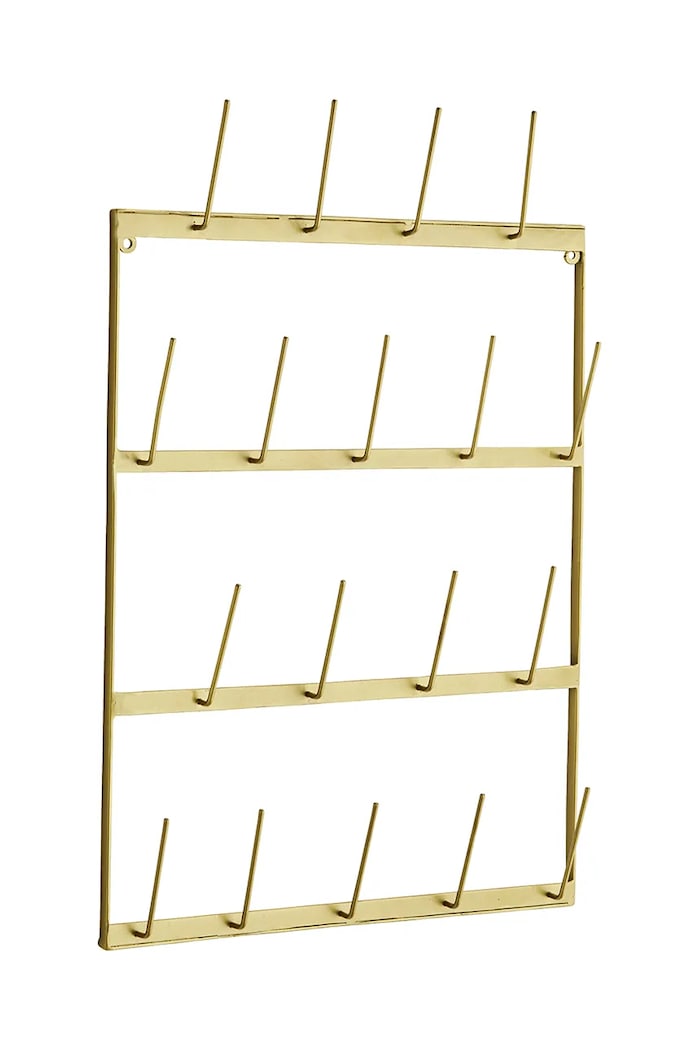 Madam Stoltz organizator de pahare 40 x 7 x 62 cm galben 35877AB