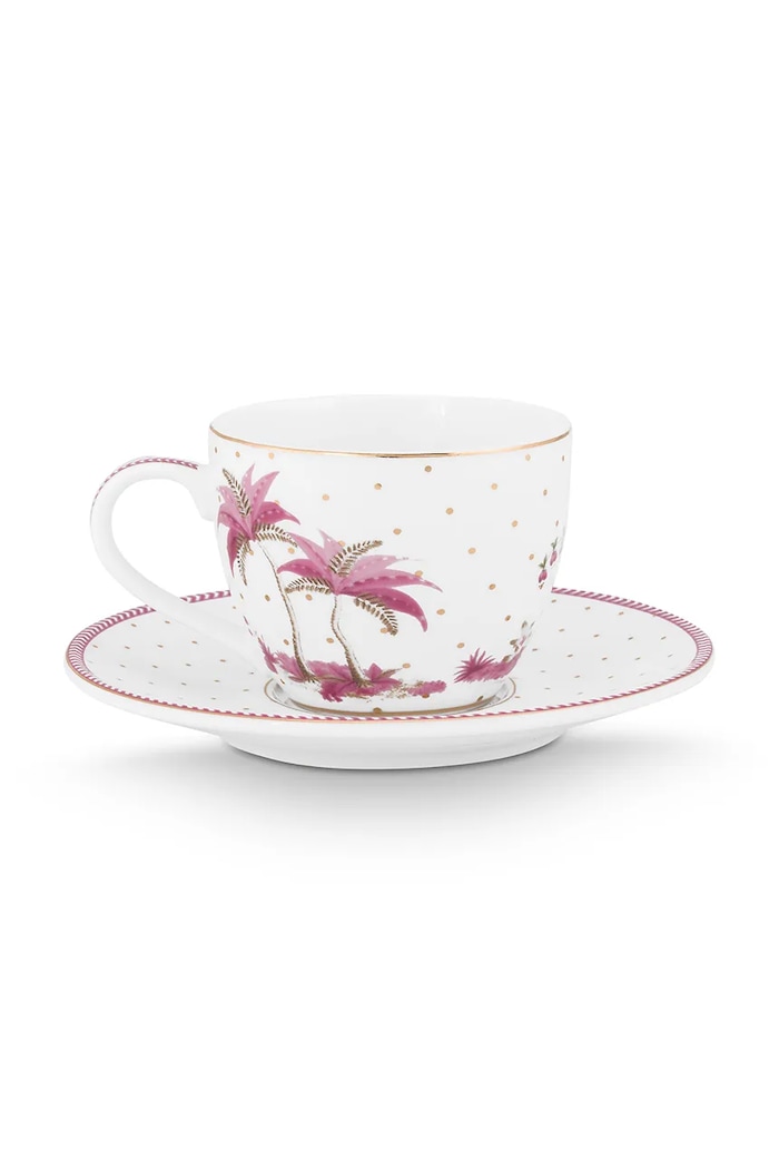 Skodelica s podstavkom Pip Studio Jolie Dot 120 ml 51004205 pisana AA00