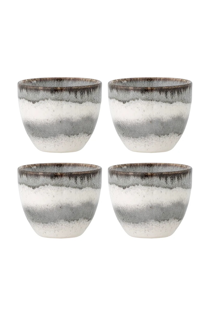 Bloomingville zestaw kubków Paula 195 ml 4-pack szary 82061179