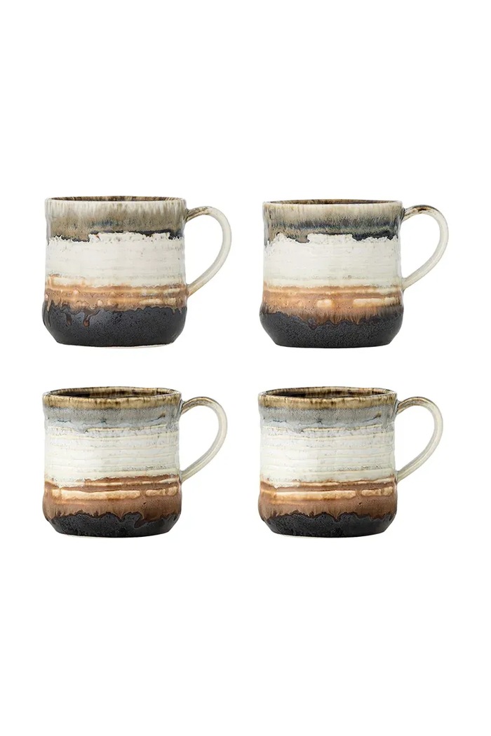 Bloomingville set căni Deana 380 ml 4-pack multicolor 82072423