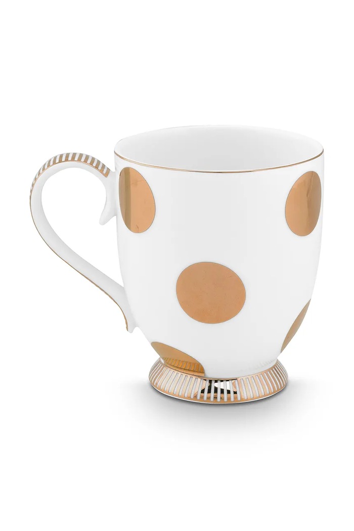 Pip Studio Set de cești Dot Delight 350 ml 2-pack 51002517 galben AA00