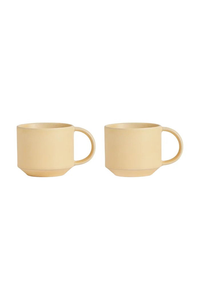 Sada pohárov OYOY Yuka 270 ml 2-pak žltá L300686