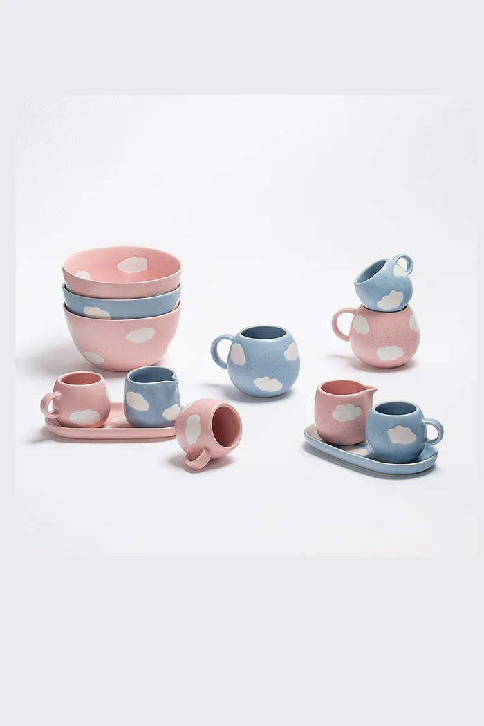 Egg Back Home set căni 90 ml 6-pack albastru 2006.Set6.MT.CB