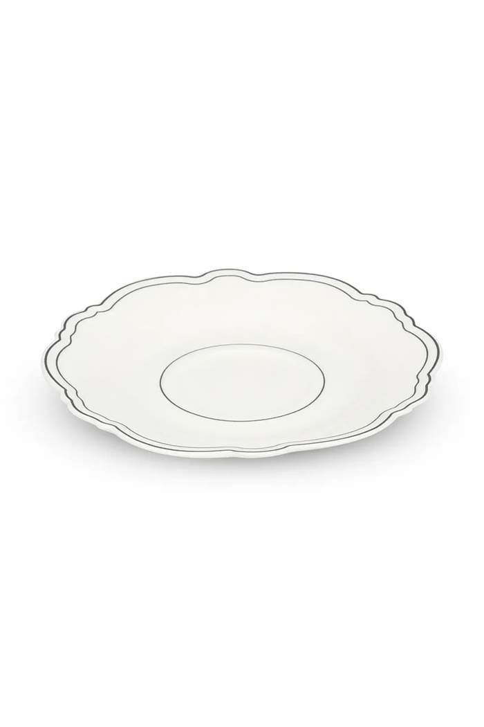 Kuhinja in bar S|P Collection Komplet skodelic s podstavkom (za skodelico) iz glaziranega porcelana 80 ml 856235 bela