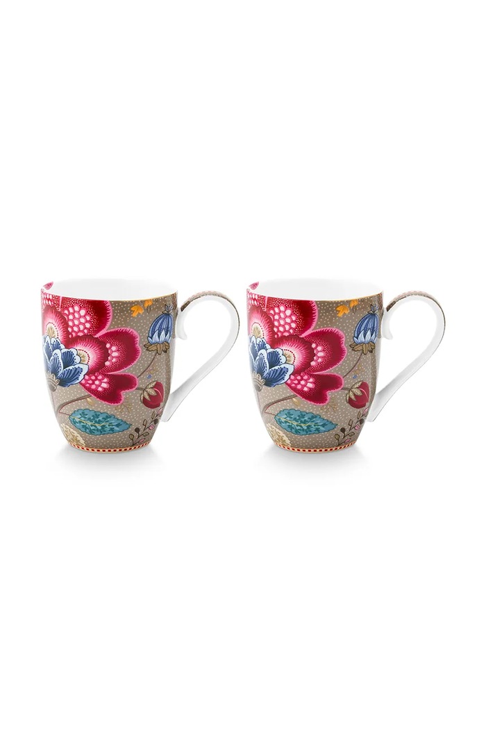 Pip Studio set di tazze in porcellana smaltata 450 ml multicolore 51002591
