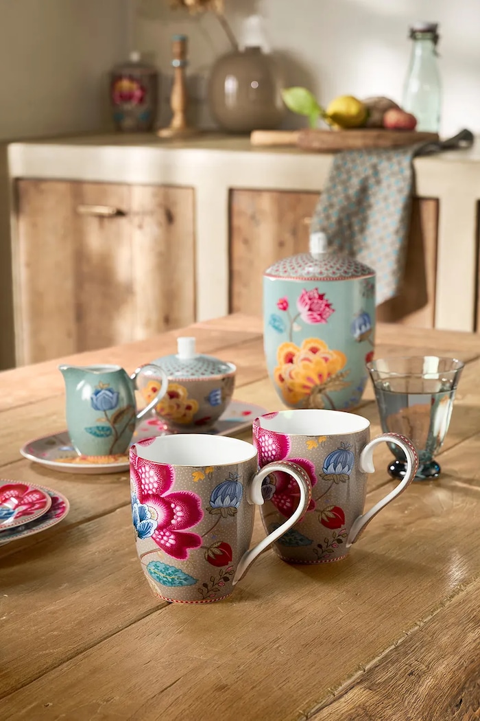 Pip Studio set di tazze in porcellana smaltata 450 ml 51002591 multicolore