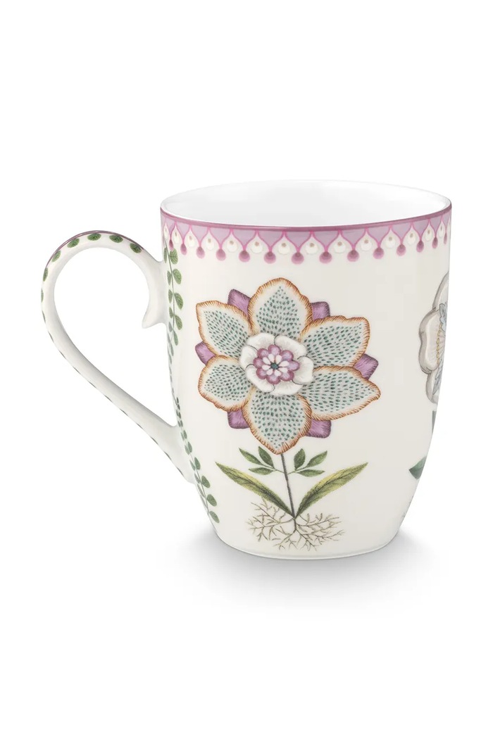 Pip Studio čaša za čaj od glaziranog poculana 365 ml 51002583 šarena