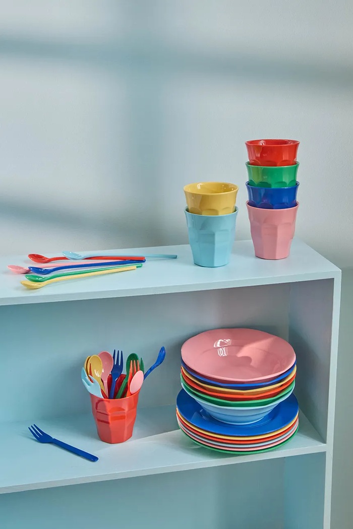 Kuchnia i bar Rice zestaw kubków z melaminy 13 x 9 x 33 cm MELCU.6ZHS26 multicolor