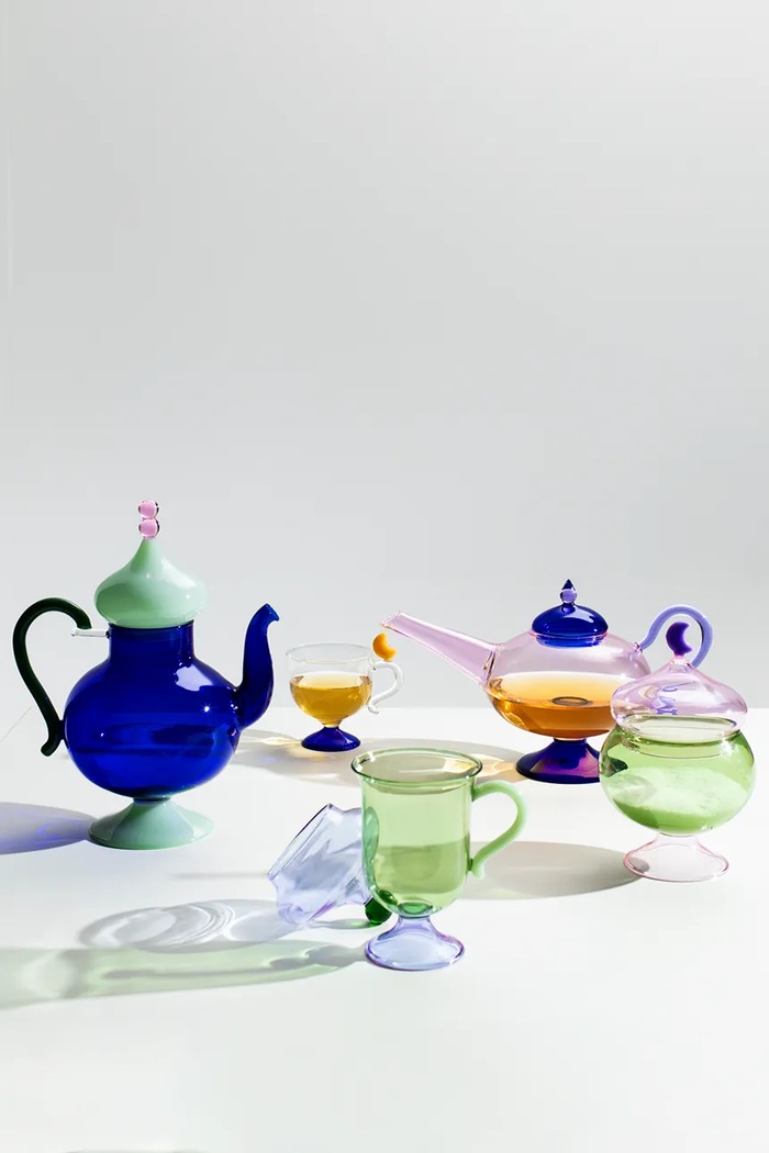 Ichendorf Milano Kubek z pokrywką ze szkła barwionego Sogni d'Oriente 320 ml 9354409 multicolor AA00