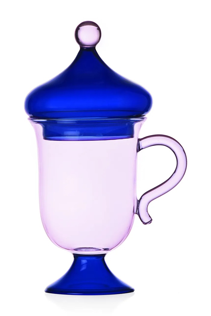 Ichendorf Milano Kubek z pokrywką ze szkła barwionego Sogni d'Oriente 320 ml multicolor 9354408