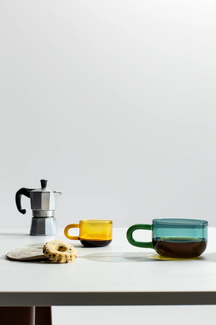 Ichendorf Milano Filiżanka ze szkła borokrzemianowego Coffee&T 400 ml 9359143 niebieski AA00