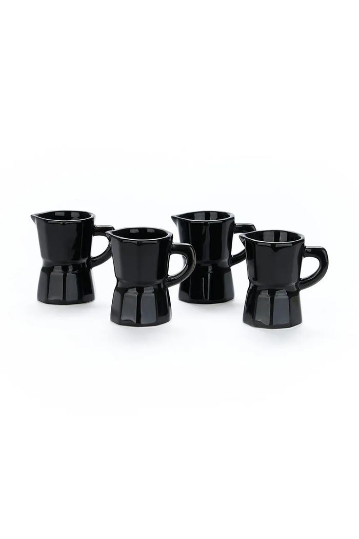 Balvi Zestaw filiżanek do espresso z ceramiki 45 ml czarny 28326