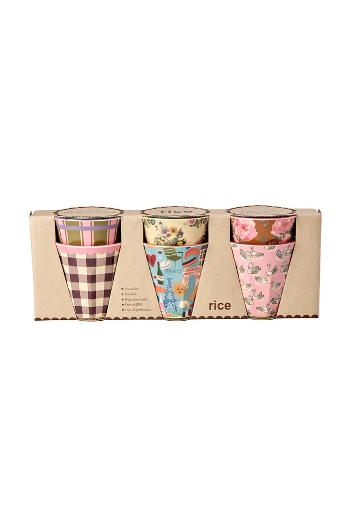 Rice set de căni din melamină 250 ml multicolor MELCU.6ZAW26P