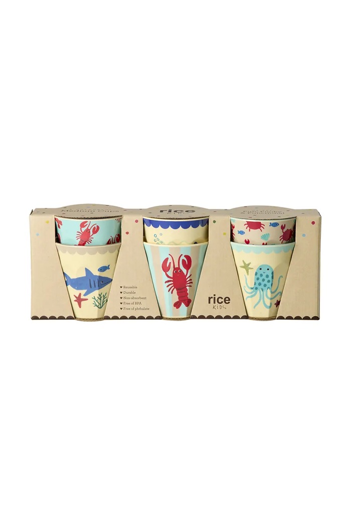 Rice zestaw kubków z melaminy 250 ml multicolor MELCU.6ZOCEB