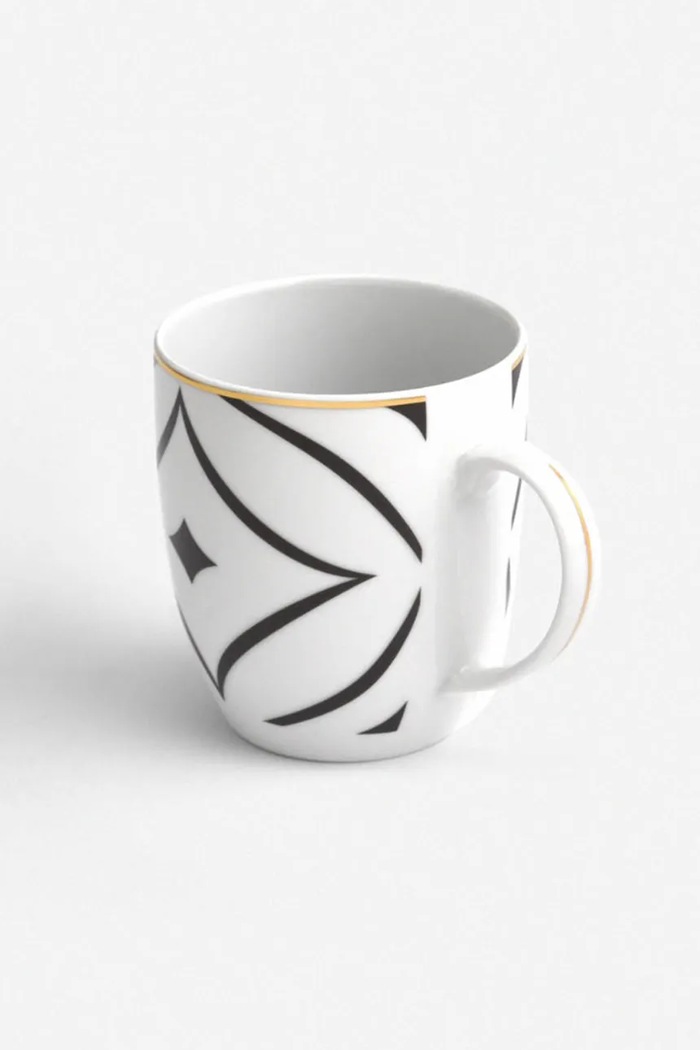 La Mania kubek z porcelany 400 ml 5905549409992 biały AA00