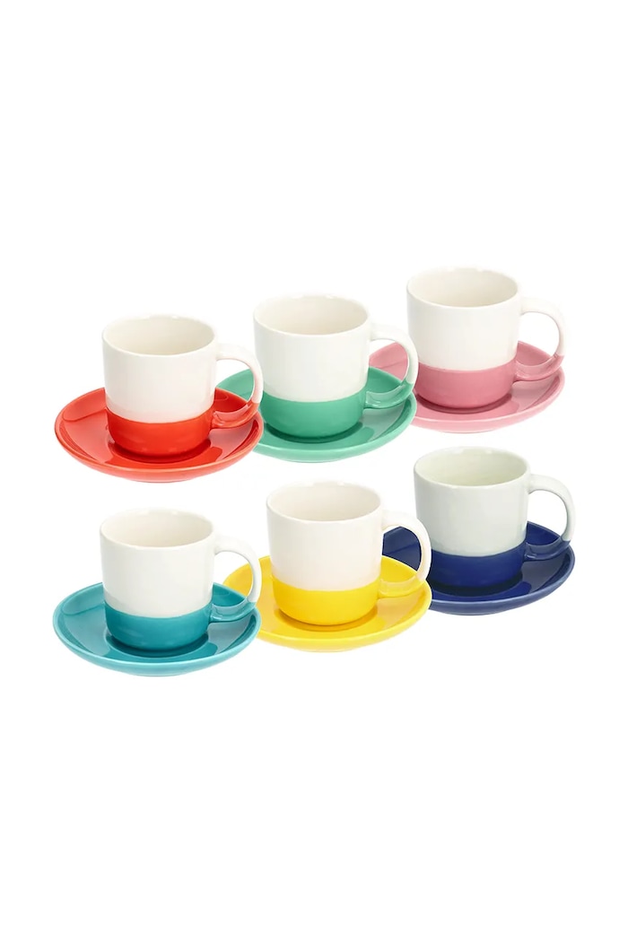 Tognana zestaw filiżanek do kawy z porcelany 110 ml multicolor IR68501M328A