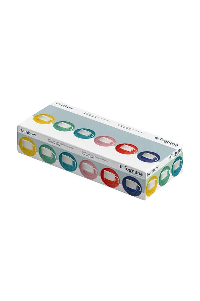 Tognana zestaw filiżanek do kawy z porcelany 110 ml IR68501M328A multicolor AA00