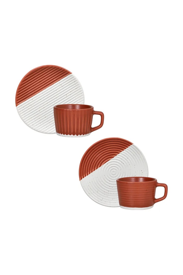 Tognana set de cești pentru cafea din porțelan 90 ml NL685132898A rosu AA00
