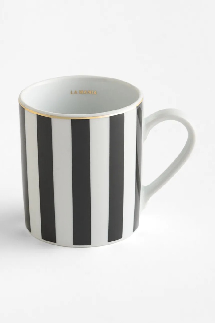 La Mania kubek z porcelany 280 ml czarny 5902037040033